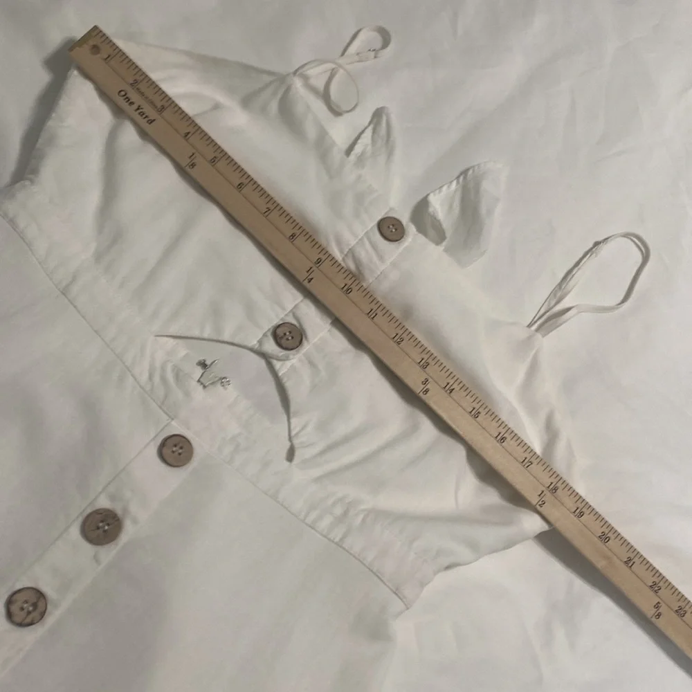 Cotton Candy LA White Adjustable Spaghetti Strap Cut Out Back Mini Dress Size L - Picture 13 of 16